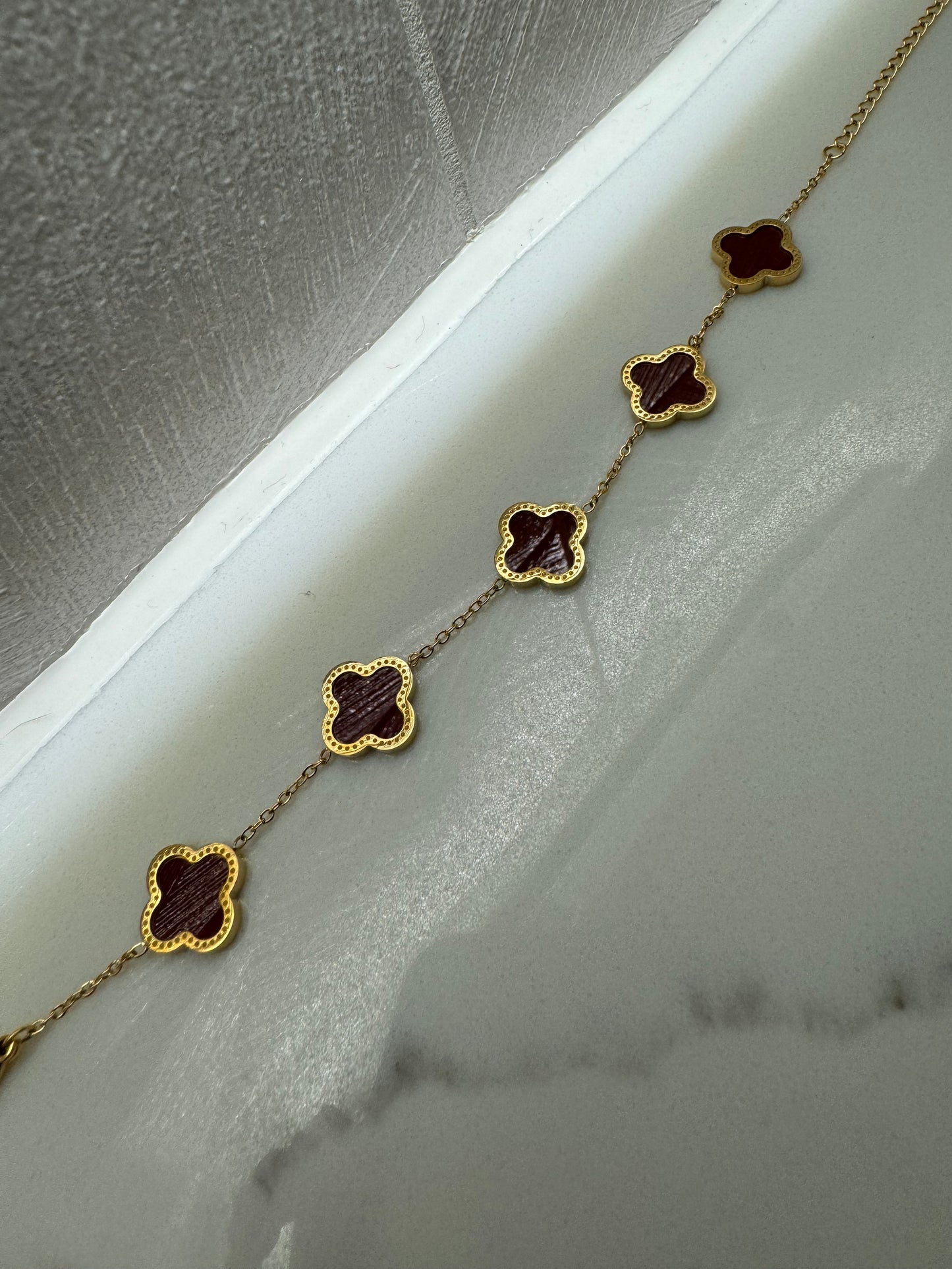 Gold Clover Bracelet