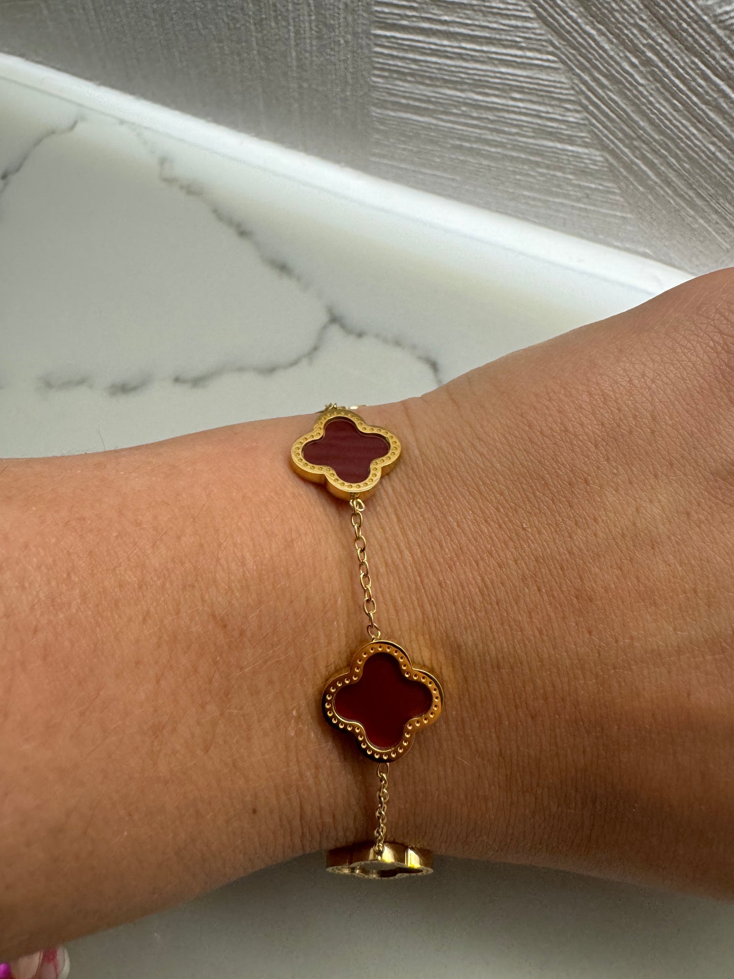 Gold Clover Bracelet