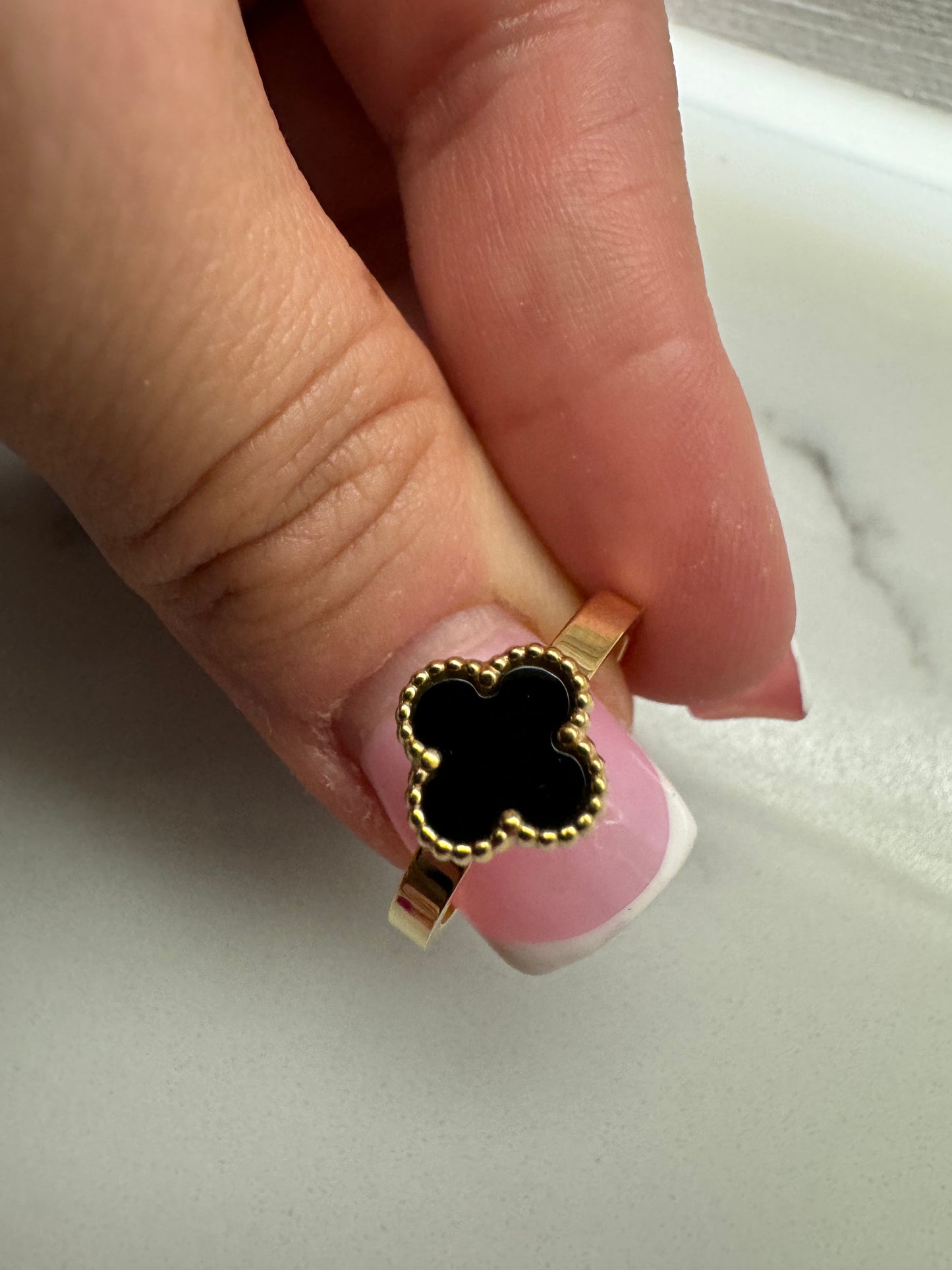 Gold Clover Ring