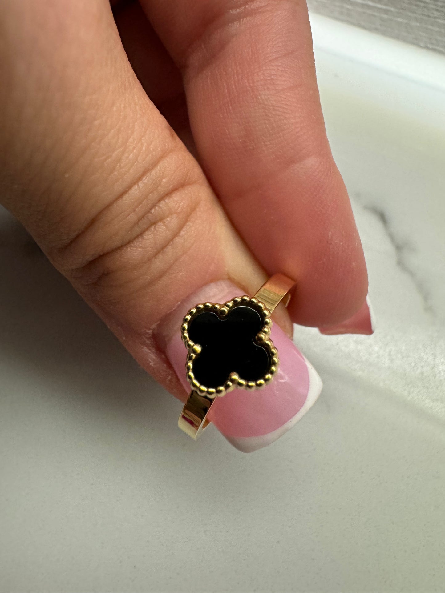 Gold Clover Ring