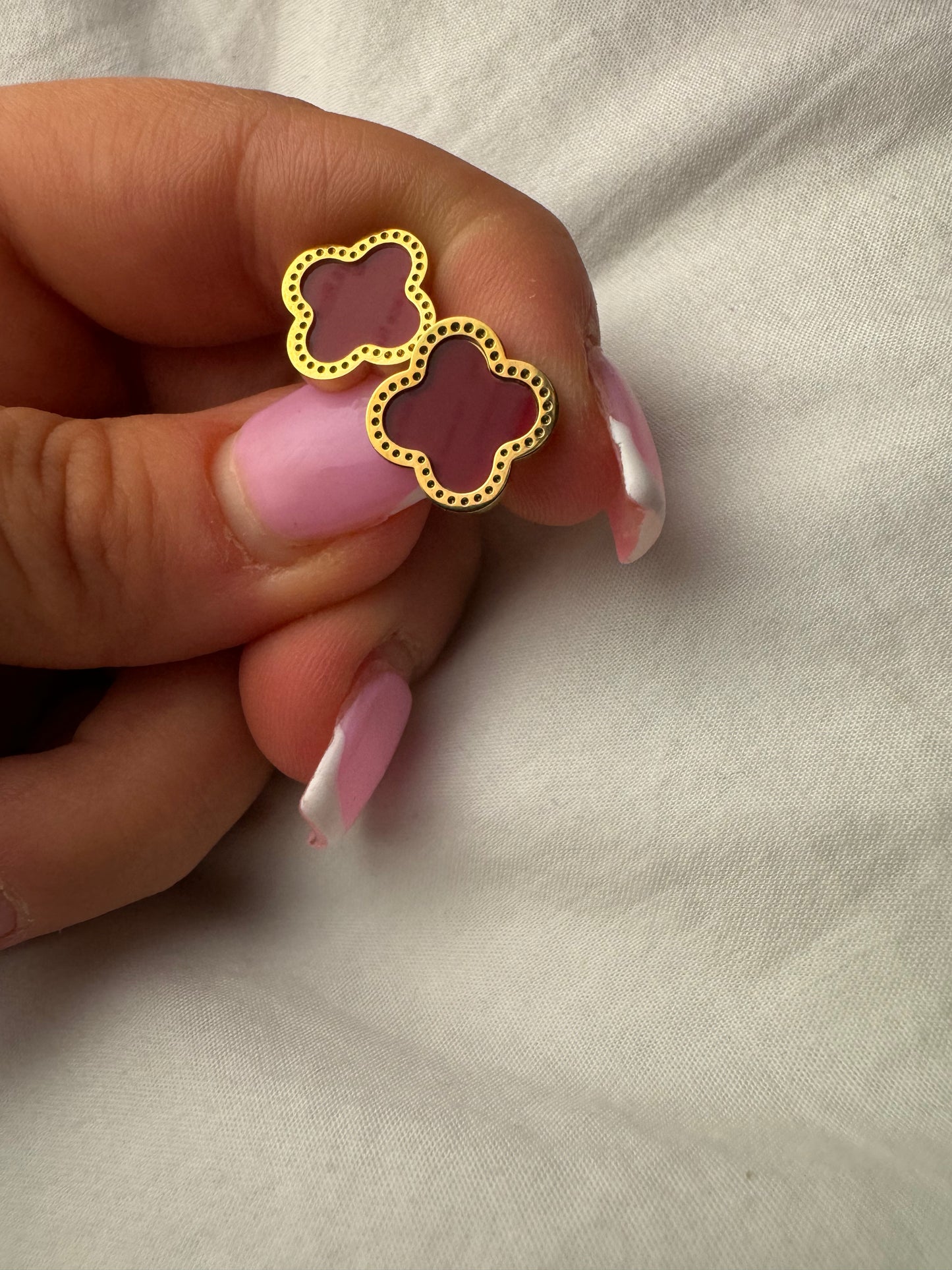 Gold Clover Earrings