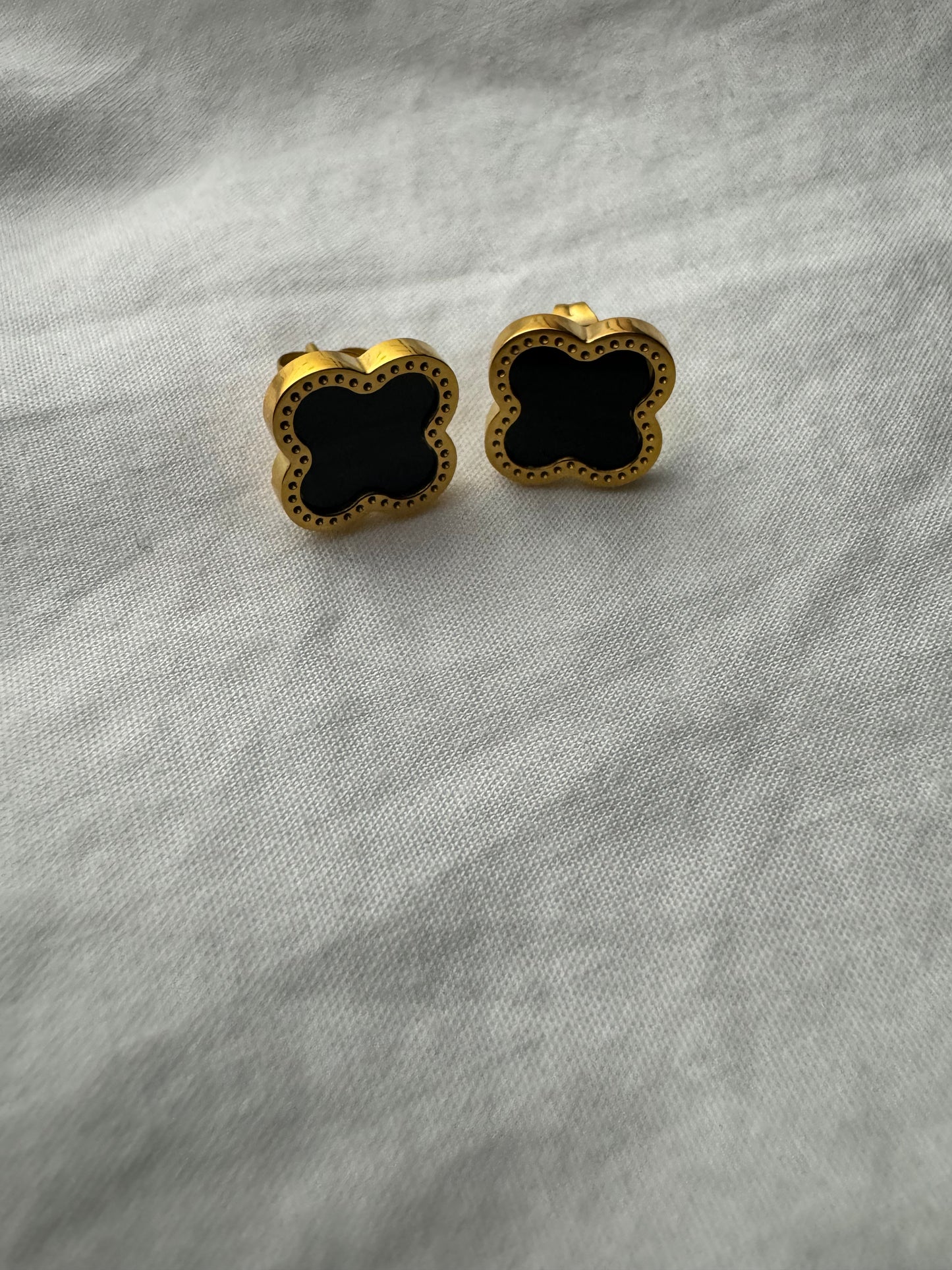 Gold Clover Earrings