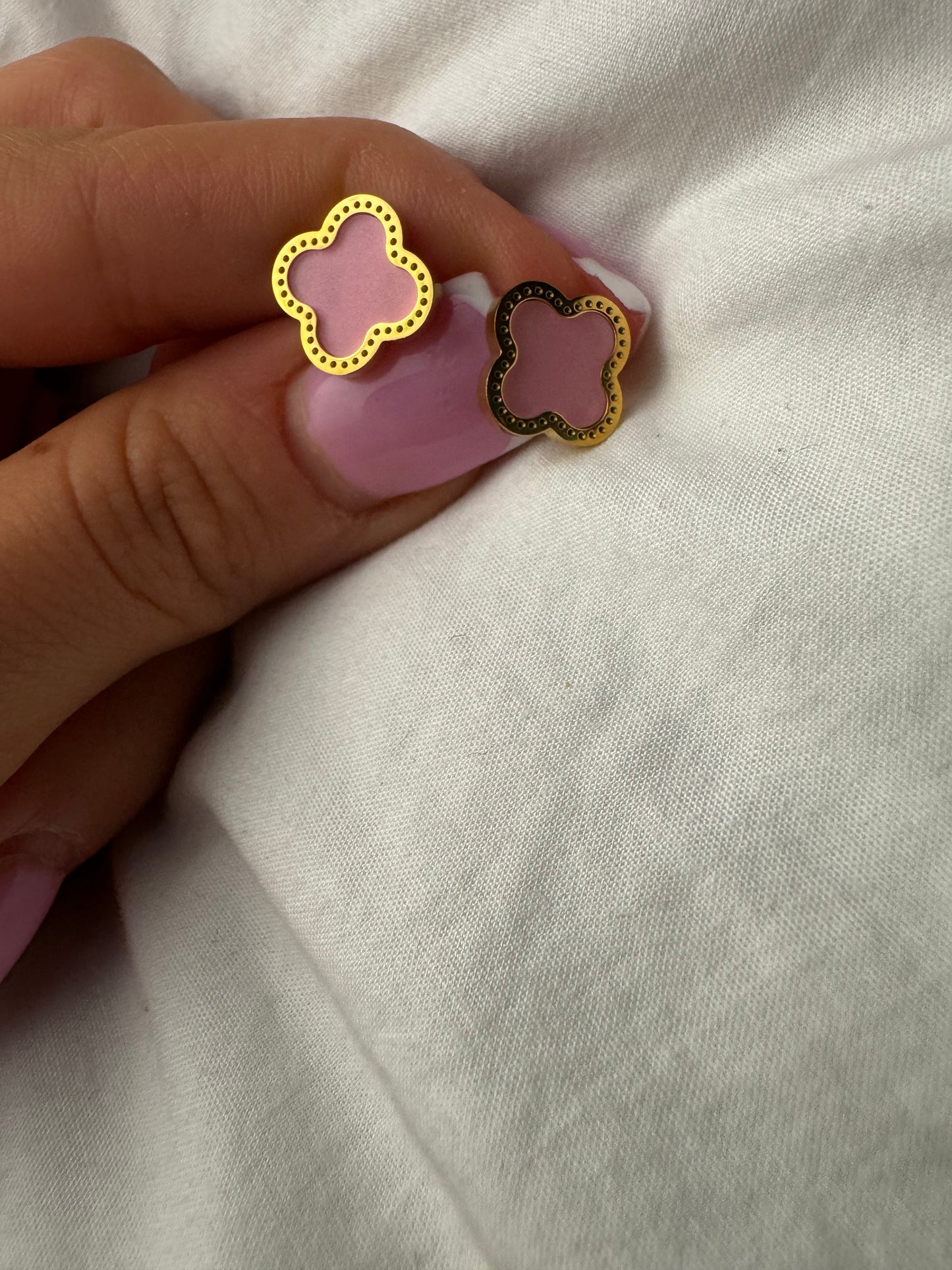 Gold Clover Earrings